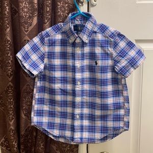 Toddler Boys shirt sleeve button up